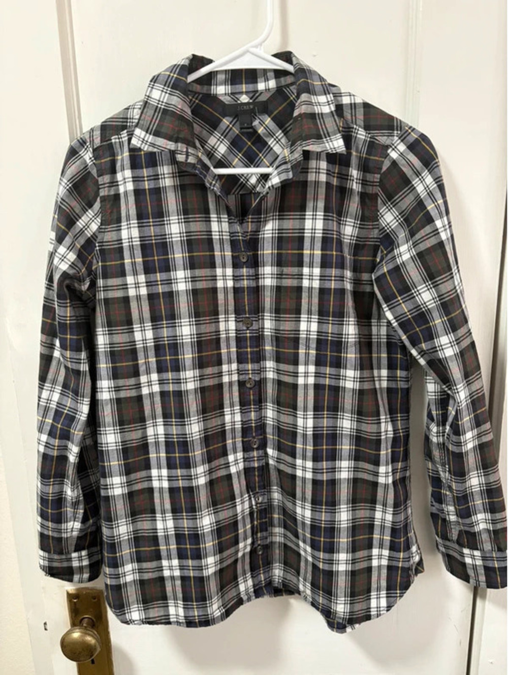 J. crew plaid button down. US size 2